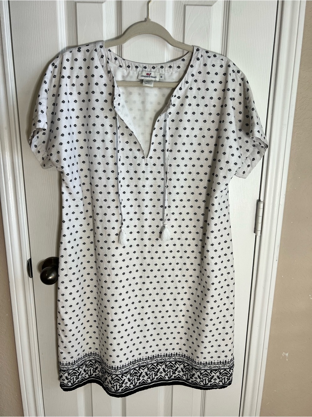 Vineyard Vines Fan Border Print Tunic Dress